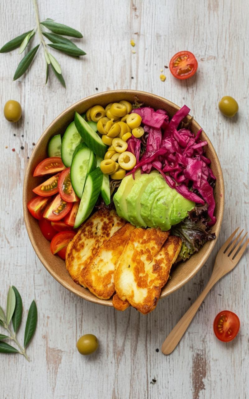 Avokado Hellim Salata